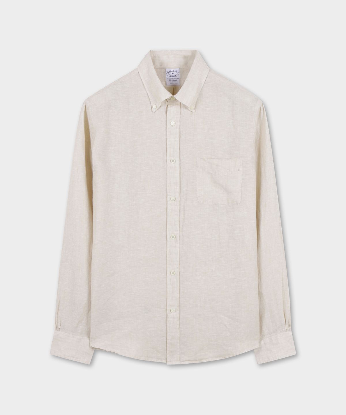 브룩스 브라더스(BROOKS BROTHERS) 베어드 맥넛 아이리쉬 린넨 셔츠 (베이지) (BBTHMM0015ZFM)