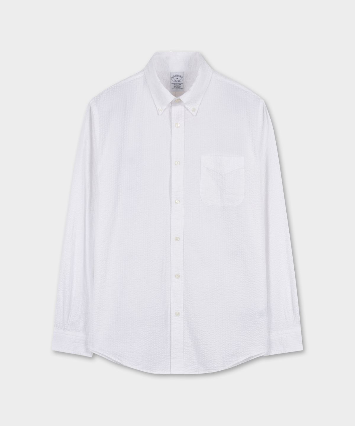 브룩스 브라더스(BROOKS BROTHERS) 시어서커 스포츠셔츠 (화이트) (BBTHMM0006AFM)