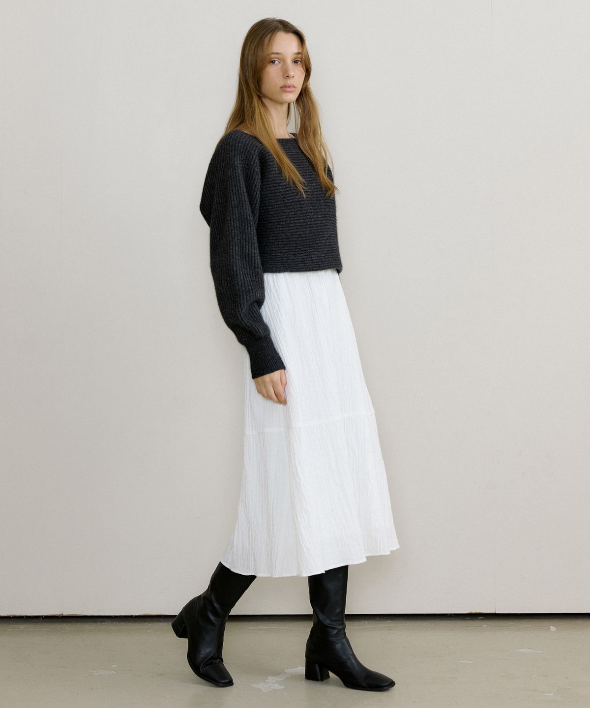 오떼뜨(OCTETTE) COZY COTTON SLIP OPS_IVORY