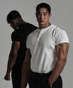 [2PACK] 헨리넥 머슬핏
