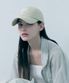 Signature Typo Stitch Cap [BEIGE]