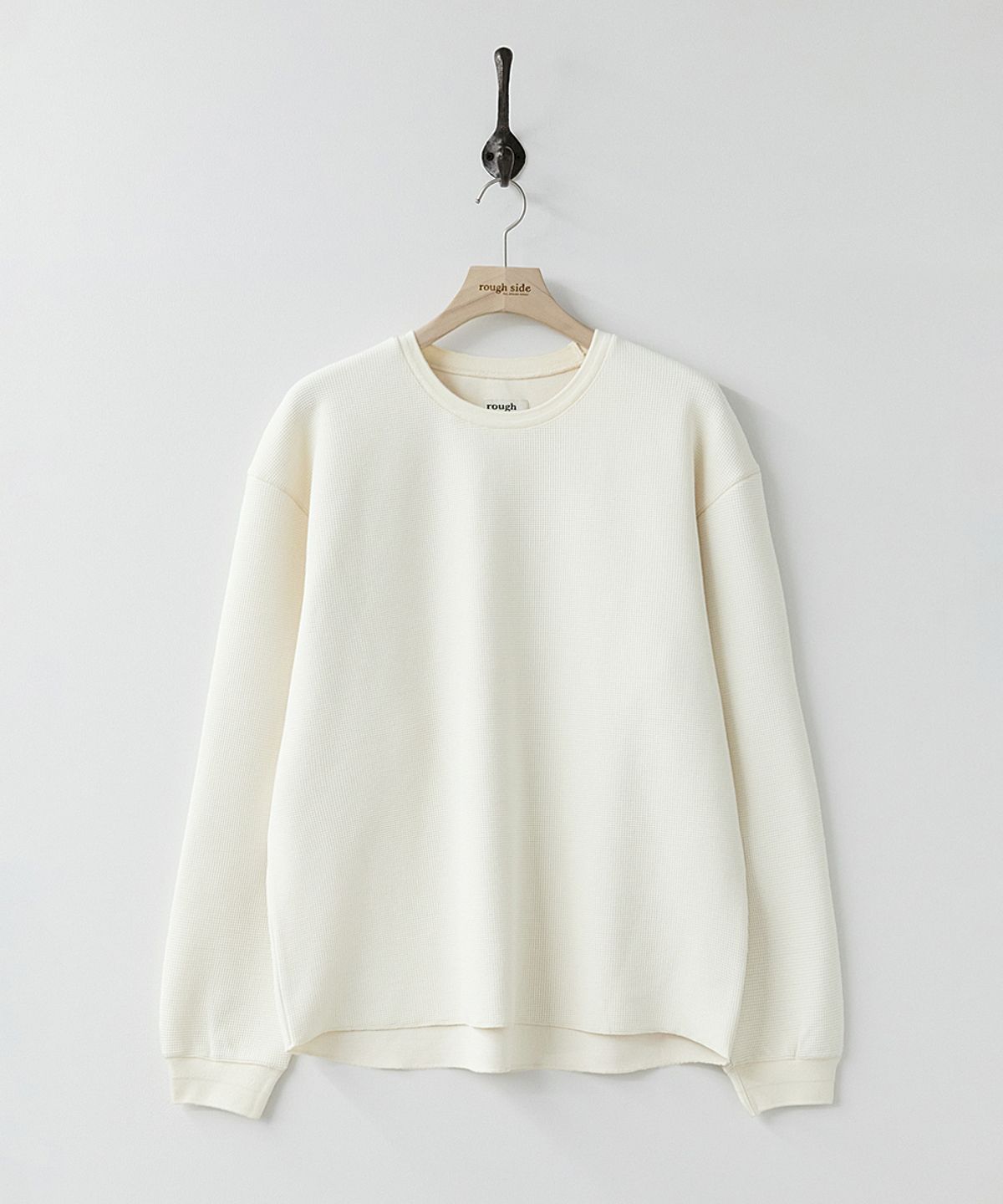 러프사이드(ROUGHSIDE) Waffle Long Sleeve Oatmeal