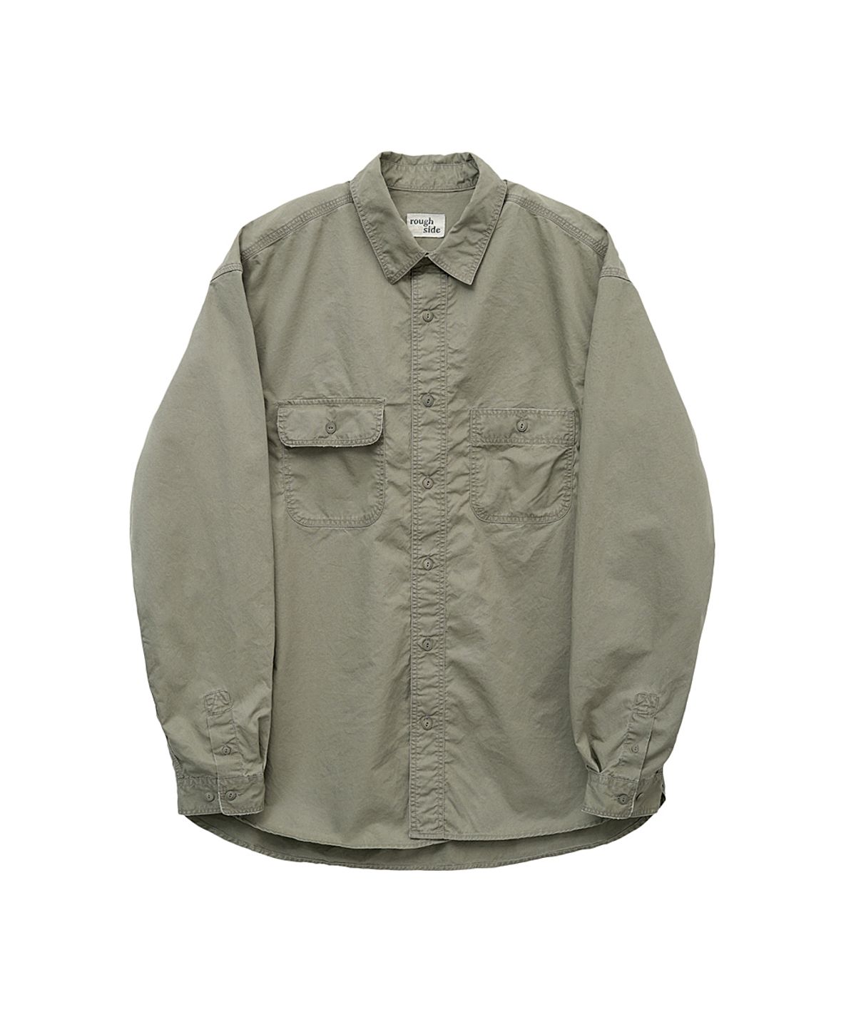 러프사이드(ROUGHSIDE) Painter Shirt Dusty Olive