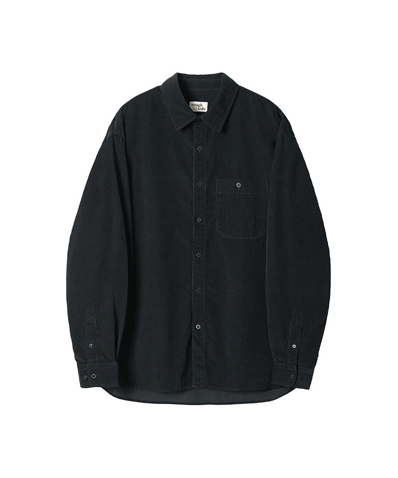 Corduroy Shirt Ash Black