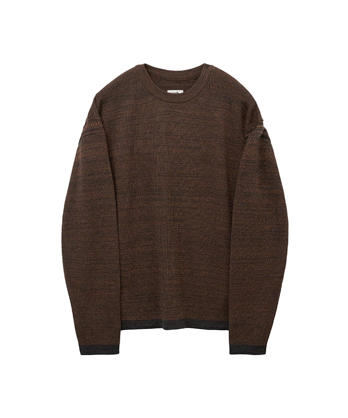 러프사이드(ROUGHSIDE) Grain Sweater Brick