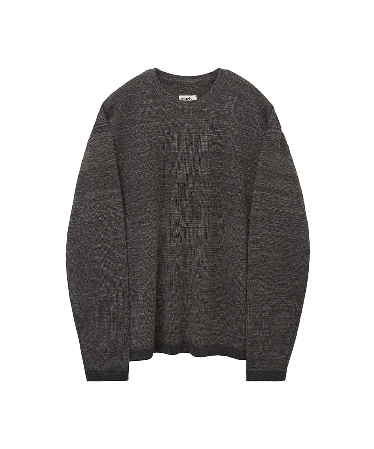 러프사이드(ROUGHSIDE) Grain Sweater Dark Brown