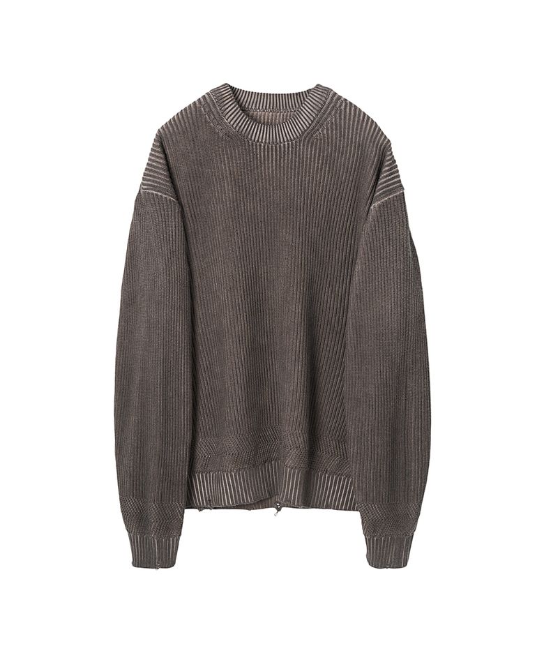 Dyed Sweater Dusty Brown