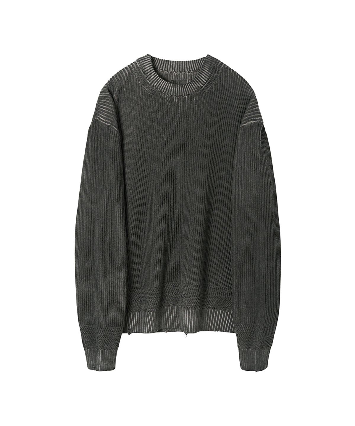 러프사이드(ROUGHSIDE) Dyed Sweater Dusty Grey