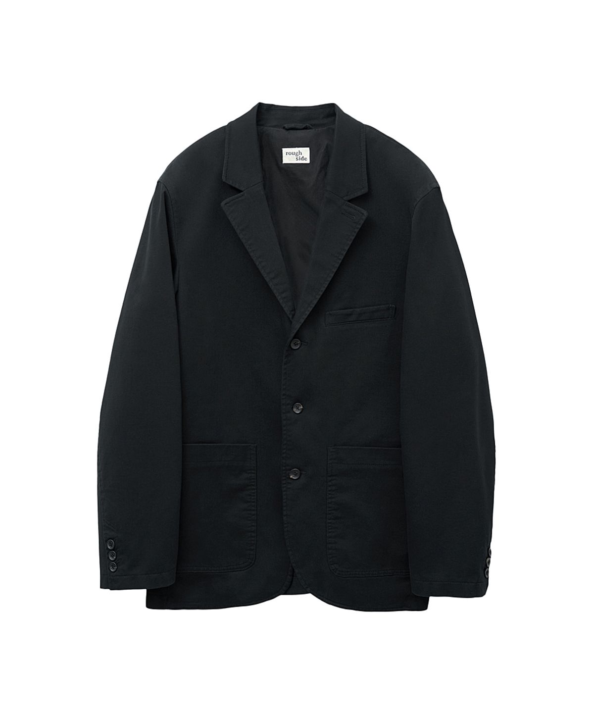 러프사이드(ROUGHSIDE) Sack Jacket Black