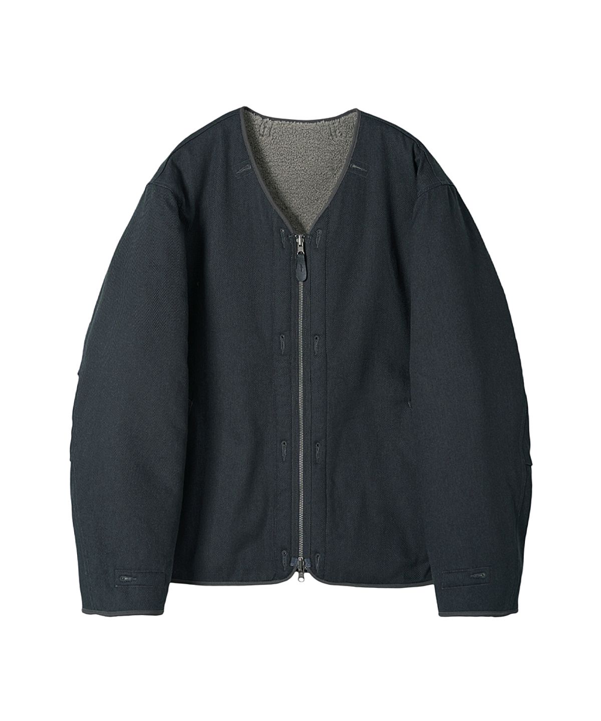 러프사이드(ROUGHSIDE) Sherpa Zip Liner(reversible) Dark Navy