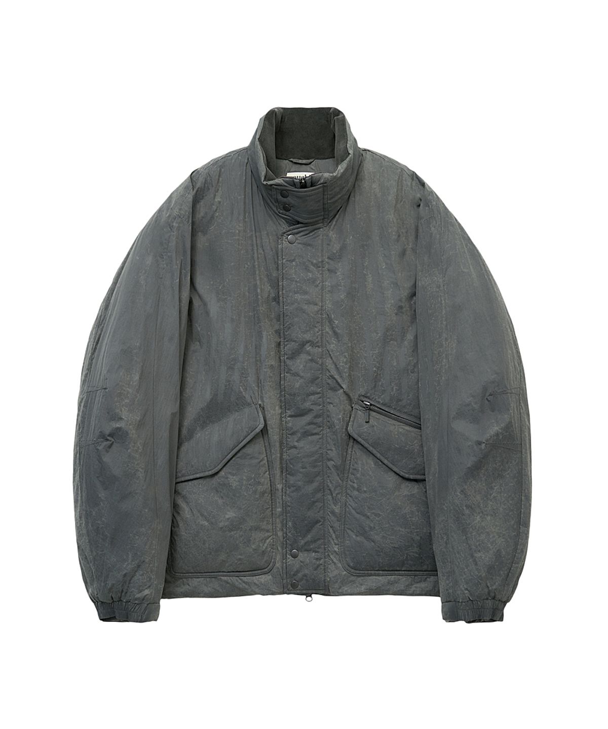 러프사이드(ROUGHSIDE) Insulation Combat Parka Dark Grey