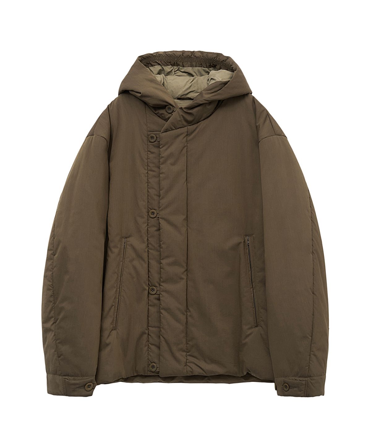 러프사이드(ROUGHSIDE) Insulation Hooded Parka Brown