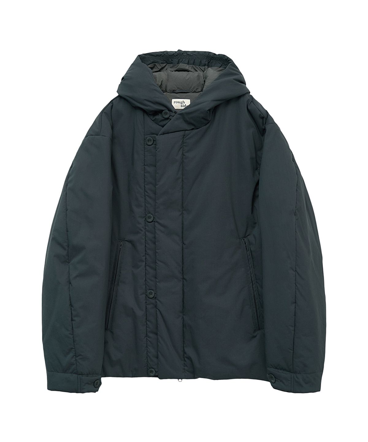 러프사이드(ROUGHSIDE) Insulation Hooded Parka Dark Navy