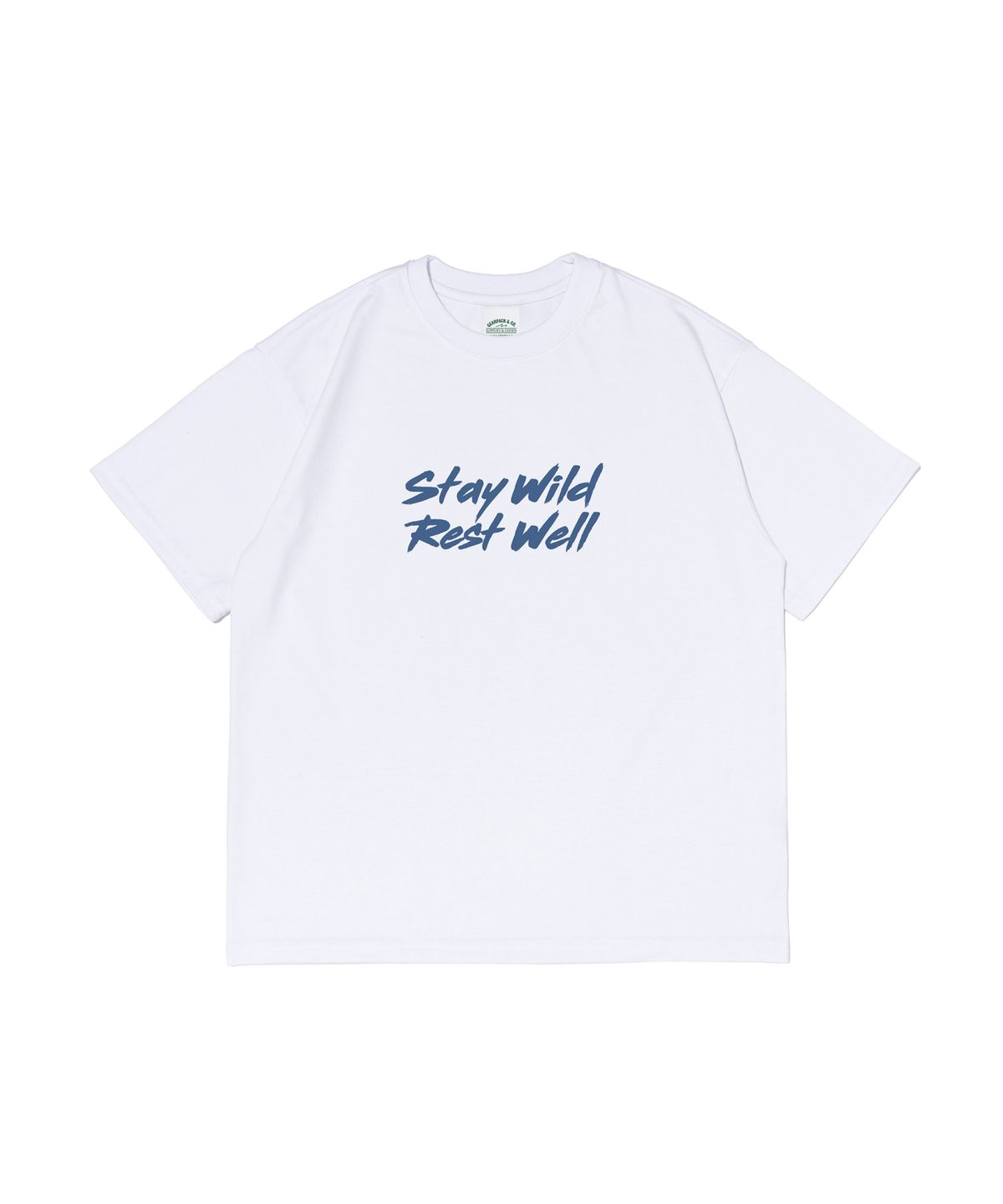 웍스앤코(WORKS & CO.) 스테이 와일드 반팔티셔츠 (화이트)