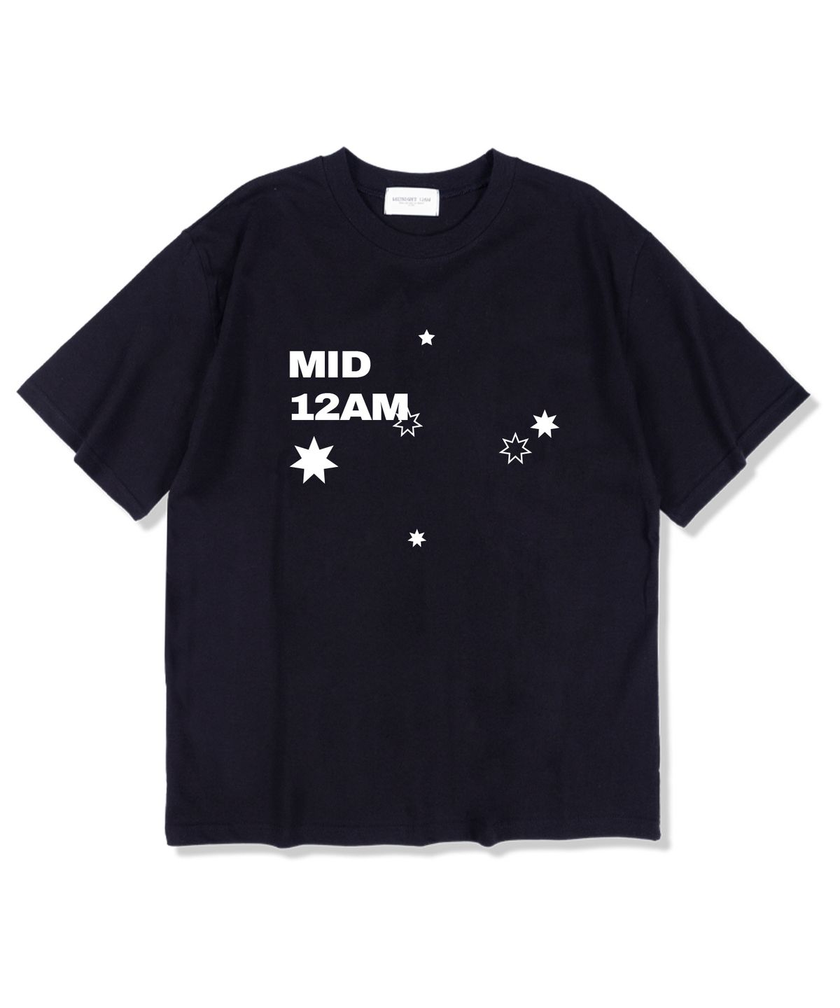 미드나잇12에이엠(MIDNIGHT12AM) MID12스타 반팔 티셔츠 네이비