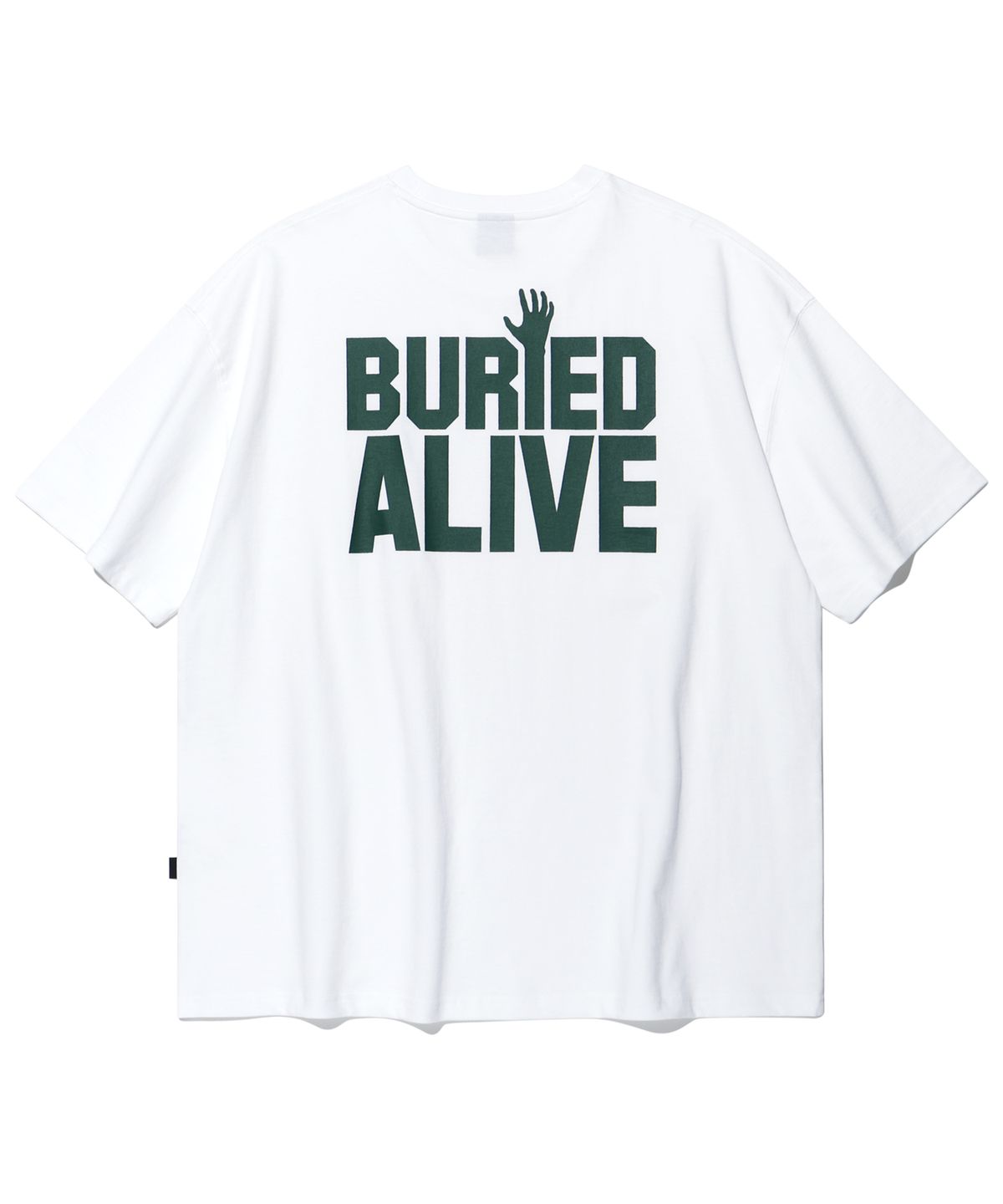 베리드얼라이브(BURIED ALIVE) BA logo t-shirt(white)03