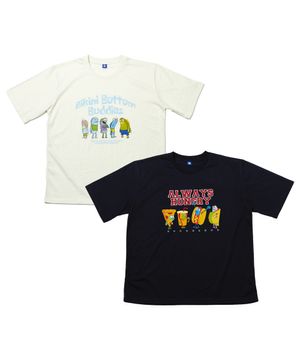 스폰지밥 비키니시티 주민들 그래픽 반팔 티셔츠(한정판)