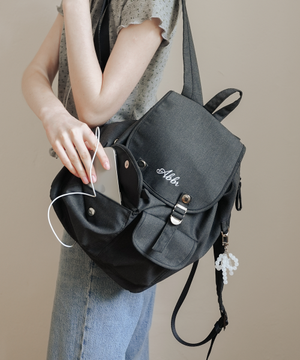 Snap Mini Backpack_Charcoal