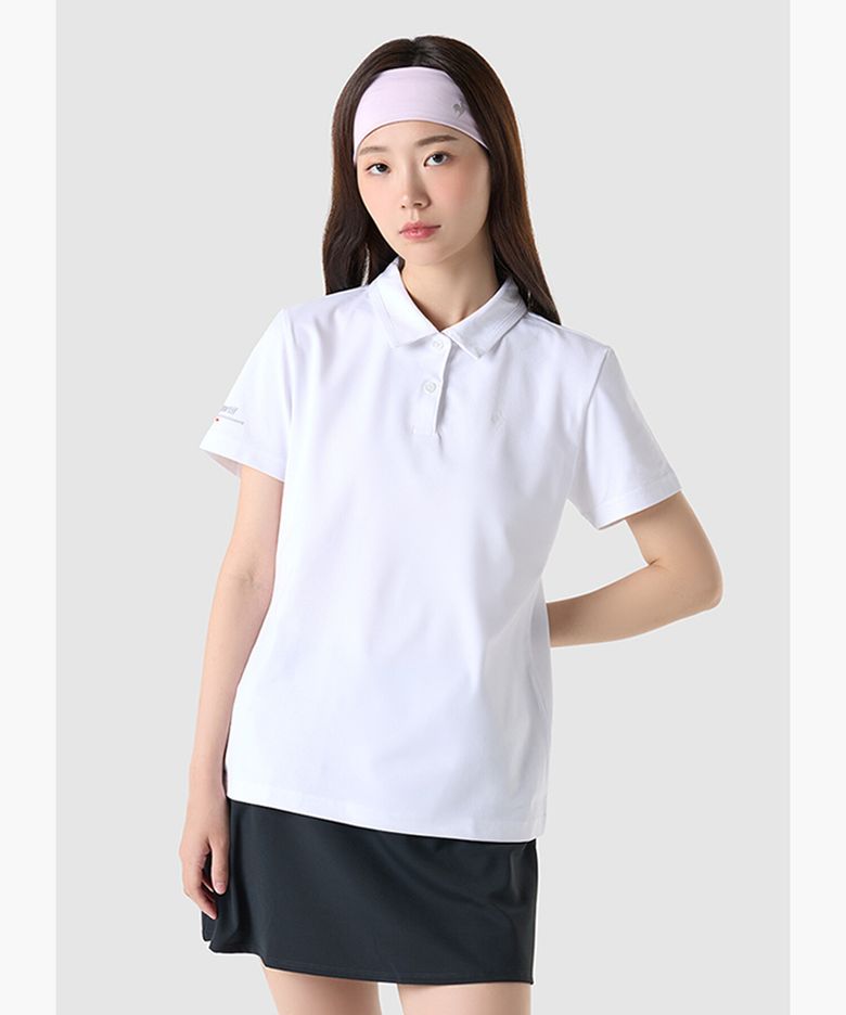 유니 라이트벤쳐 레귤러핏 폴로티셔츠 - 화이트(QQ323ETS71)