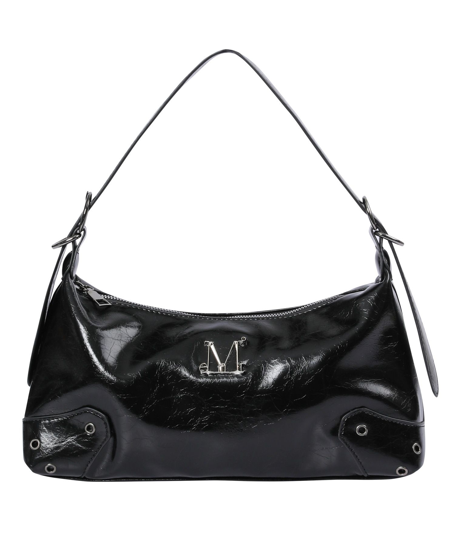 ◆MUCENT◆ Barb l Logo 2 Way Eyelet Crossbody Bag Unisex MUSINSA | MUCENT Barb Metal Logo 2 Way Eyelet Crossbody Bag