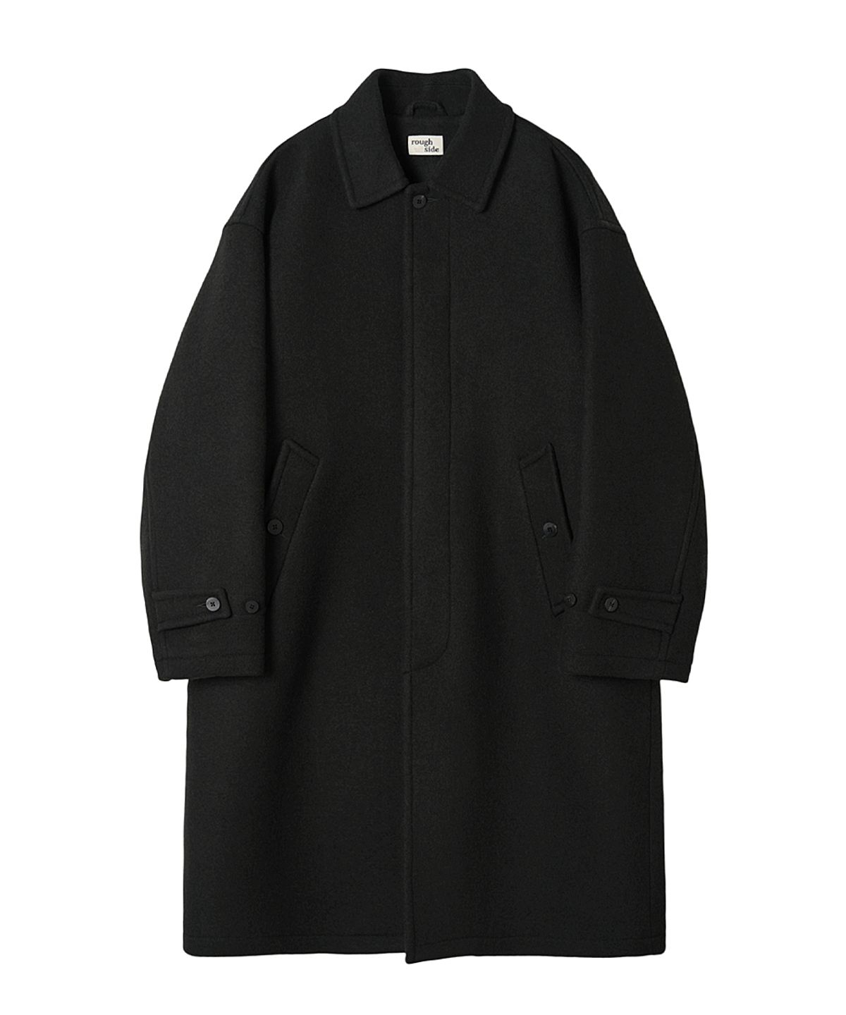 러프사이드(ROUGHSIDE) Rover Coat Ash Black