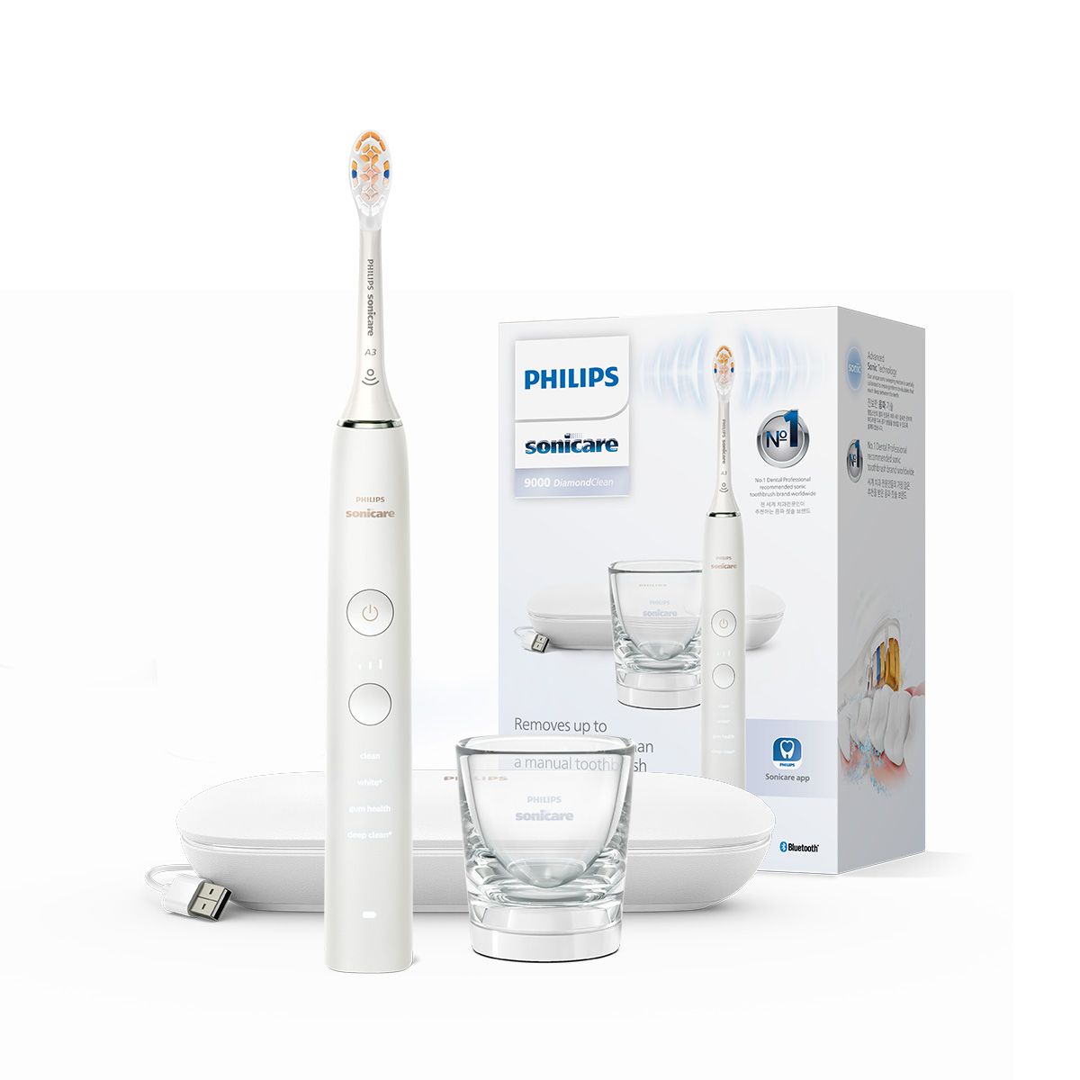 소닉케어(SONICARE) 다이아몬드클린 화이트 HX9914/77