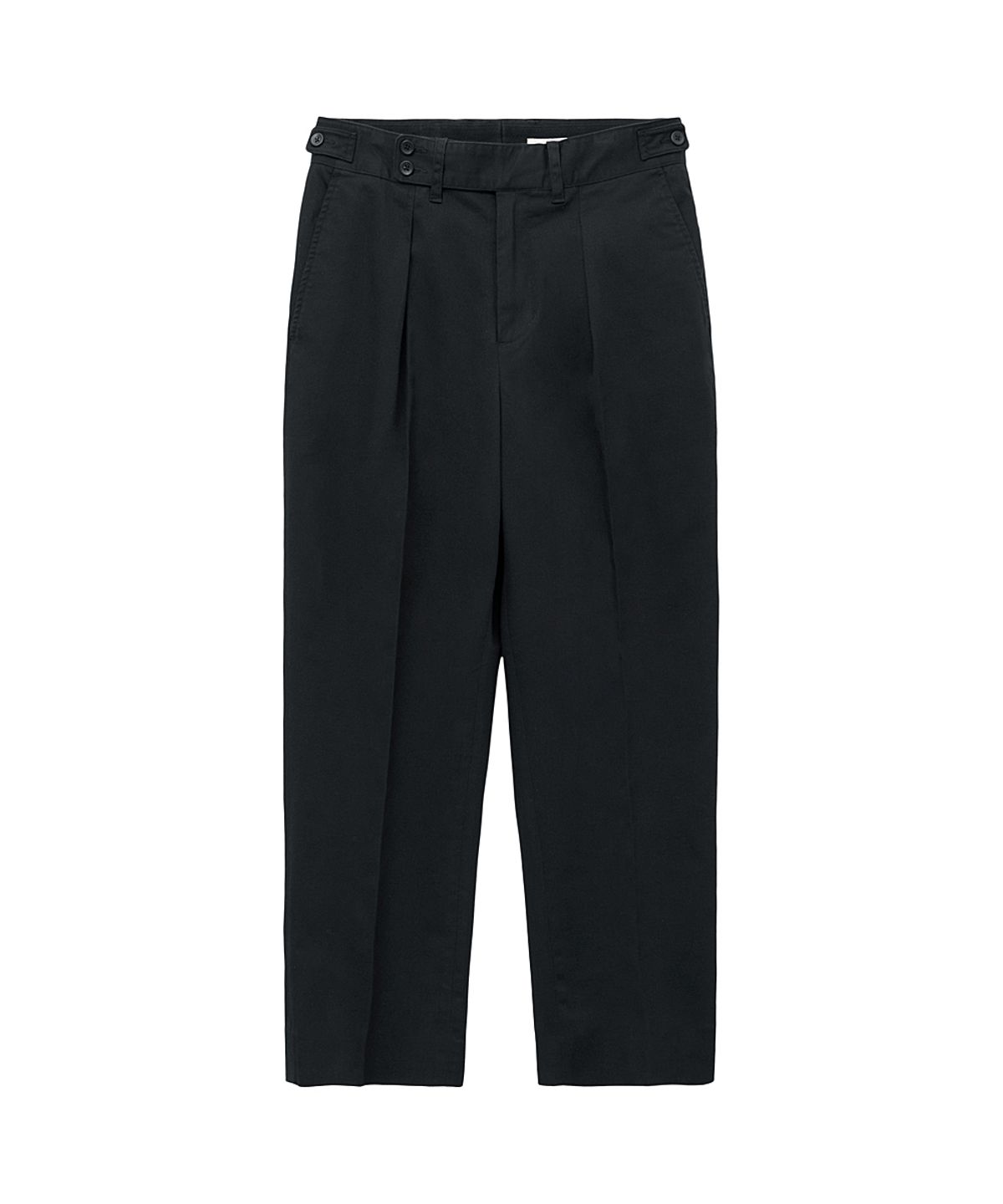 러프사이드(ROUGHSIDE) Sack Trousers Black