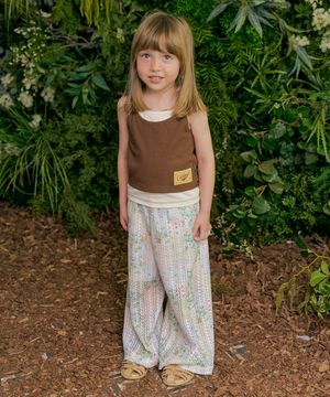 블룸 플라워 레이스 팬츠