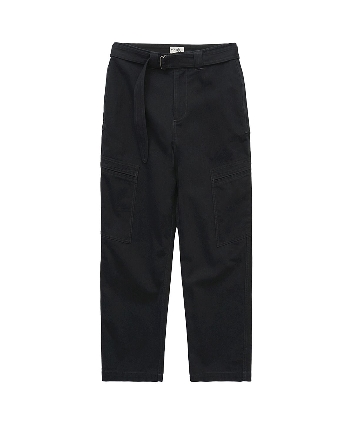 러프사이드(ROUGHSIDE) Belted Flight Pants Black