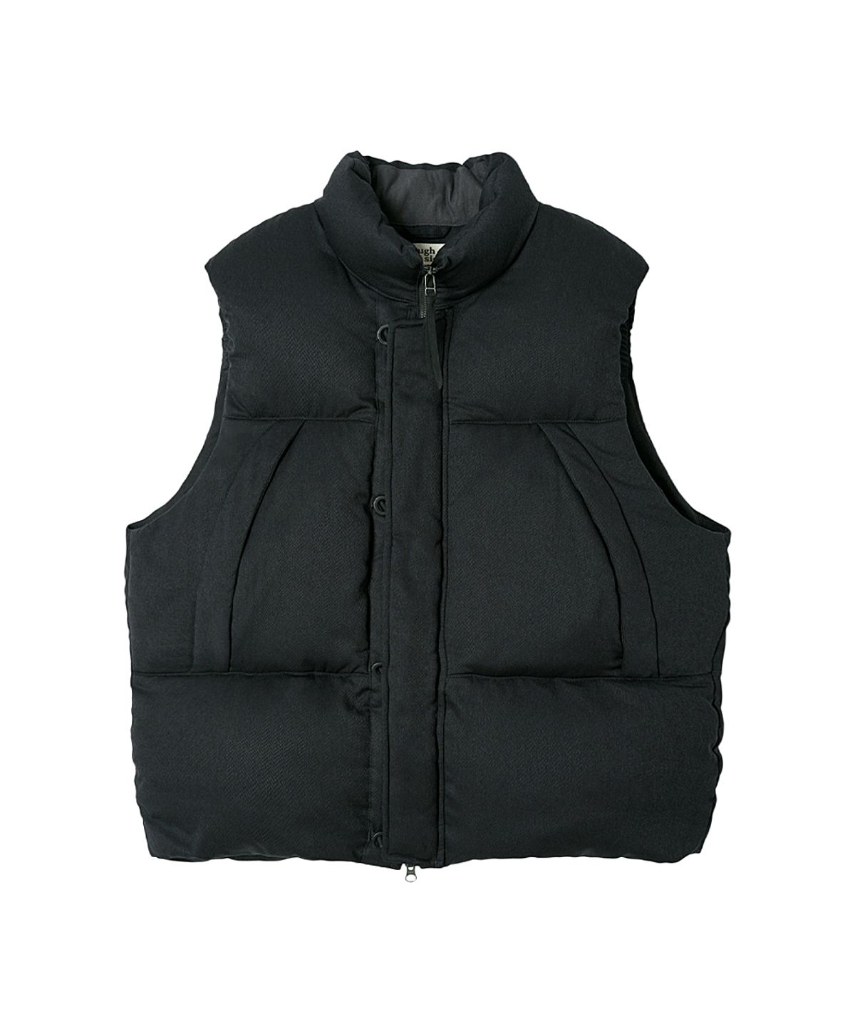 러프사이드(ROUGHSIDE) Field Down Vest Ash Black
