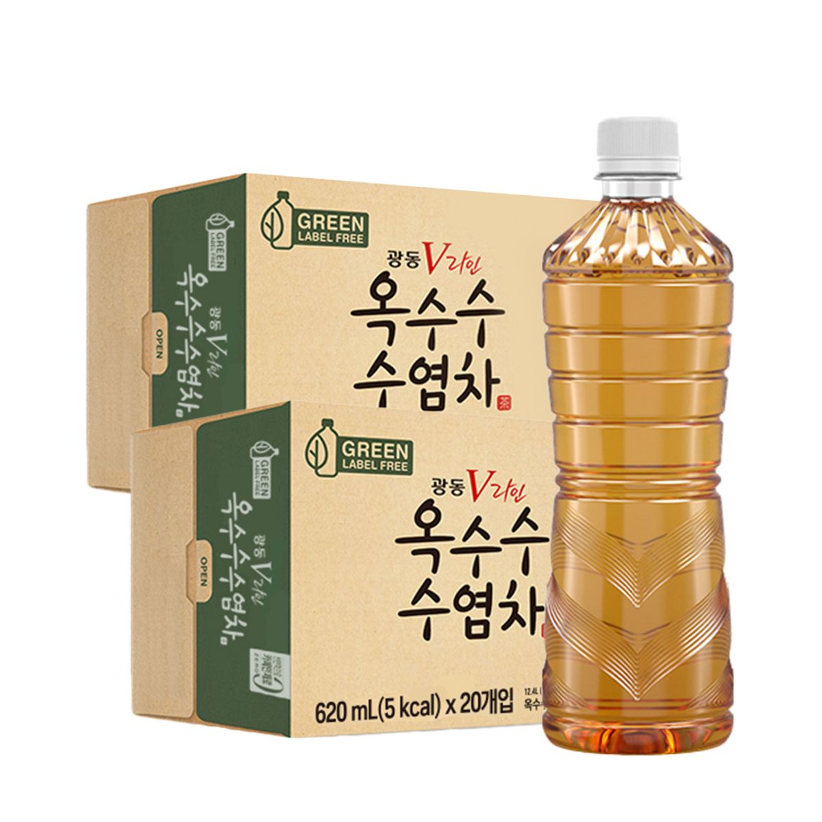광동제약(KWANGDONG) 광동 옥수수수염차 무라벨 620ml 40입 Z