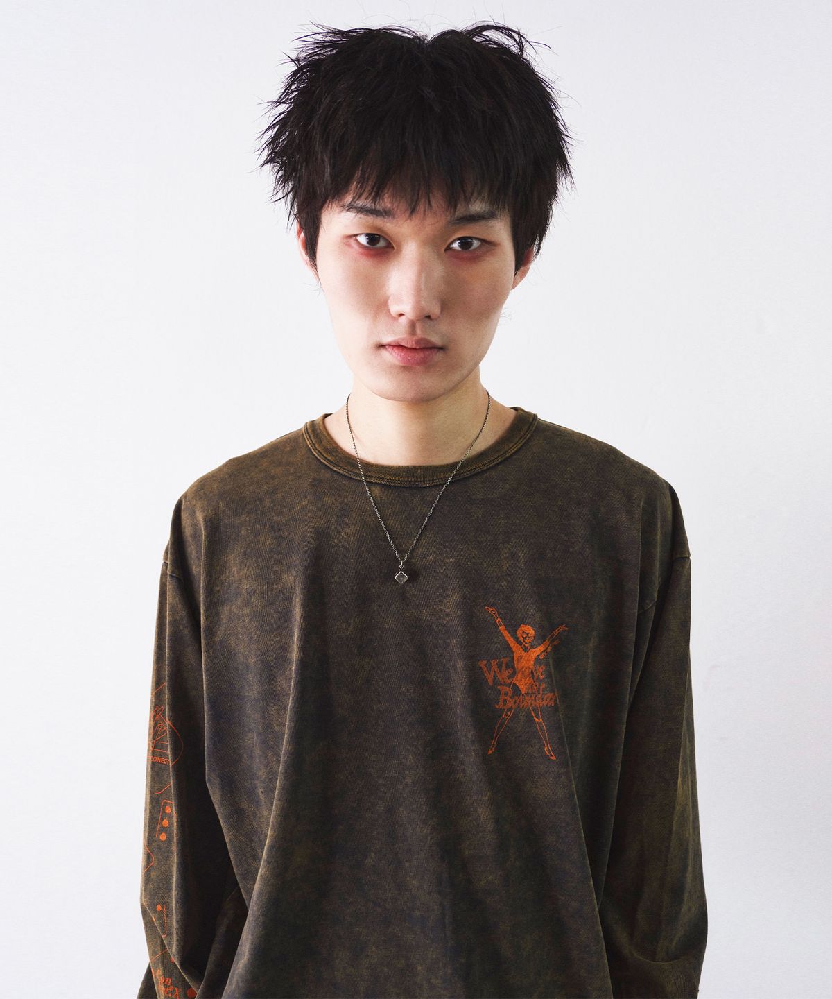 커넥트엑스(CONECTX) Washed Graphic Long Sleeve