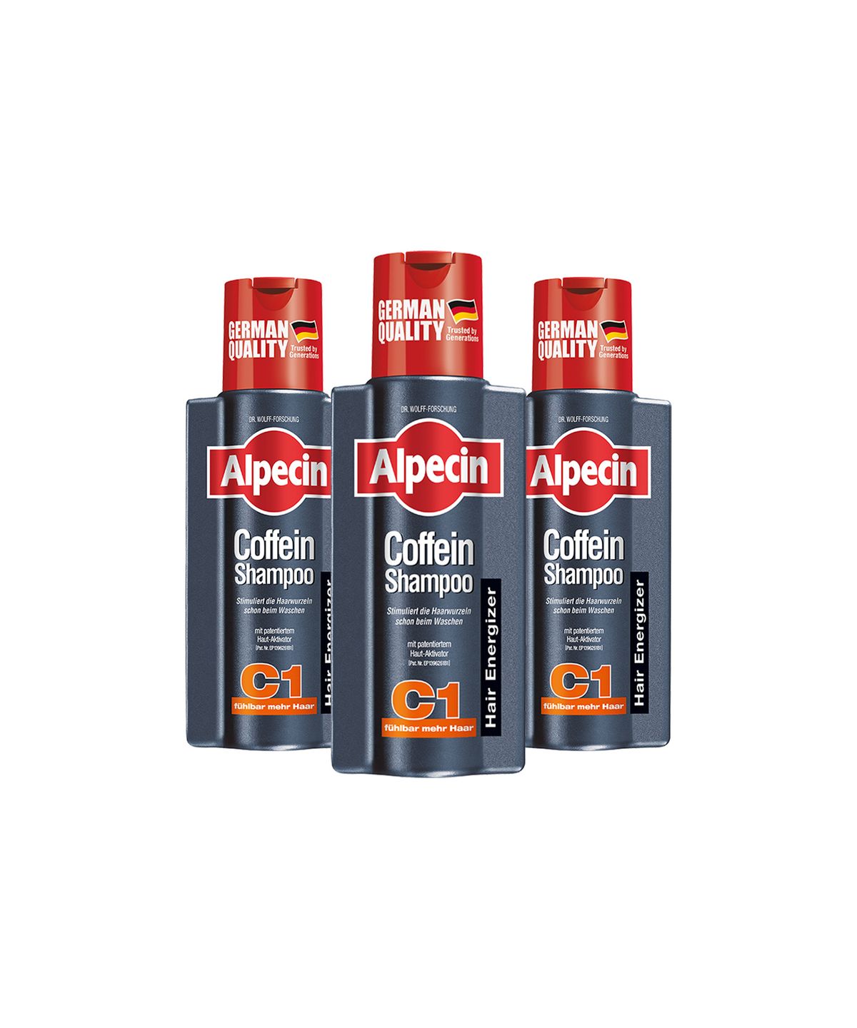 알페신(ALPECIN) 알페신 카페인 샴푸 C1 (모발 강화) 250ml X 3