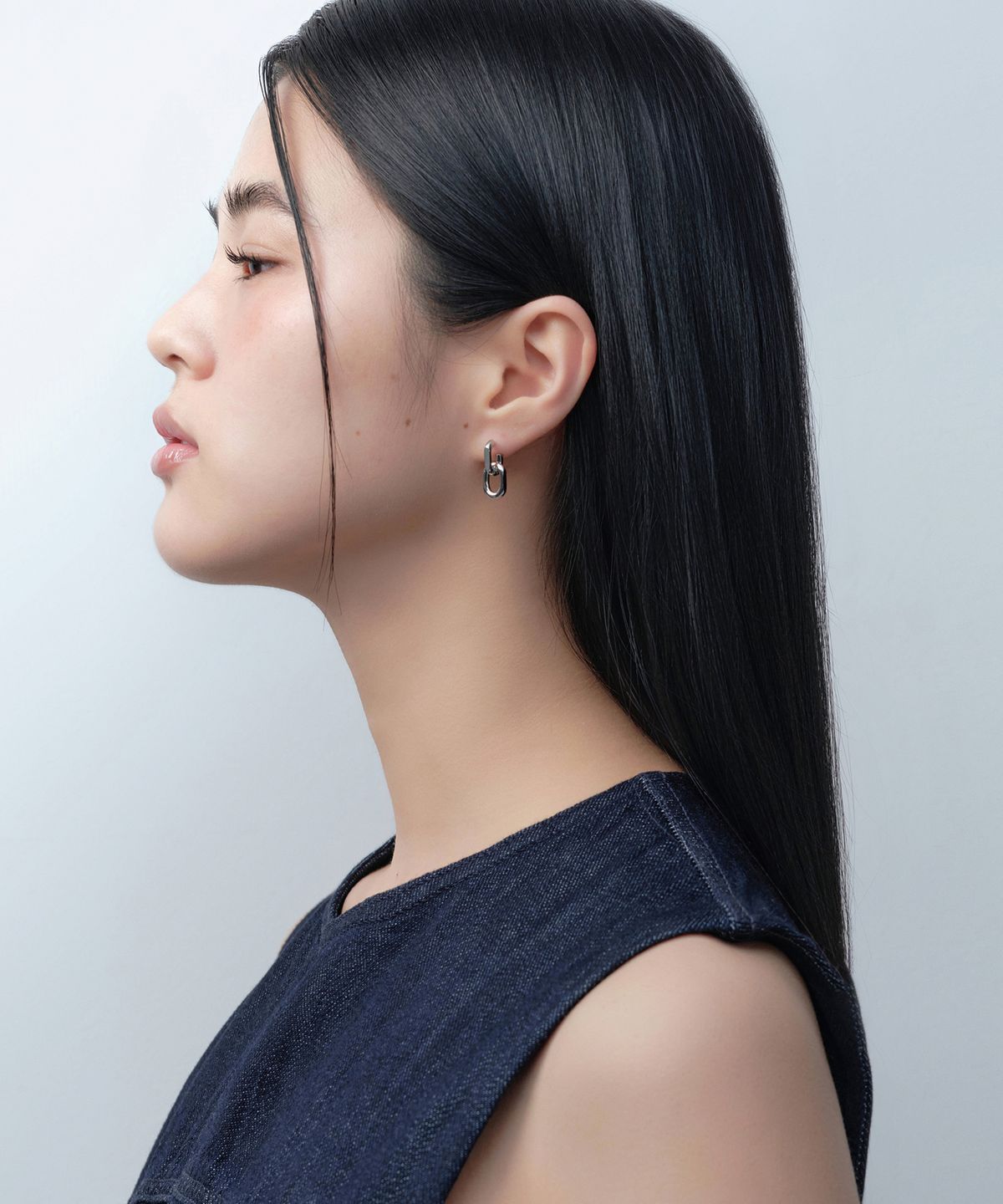무신사 스탠다드 우먼(MUSINSA STANDARD WOMAN) 우먼즈 더블 링크 이어링 [실버]