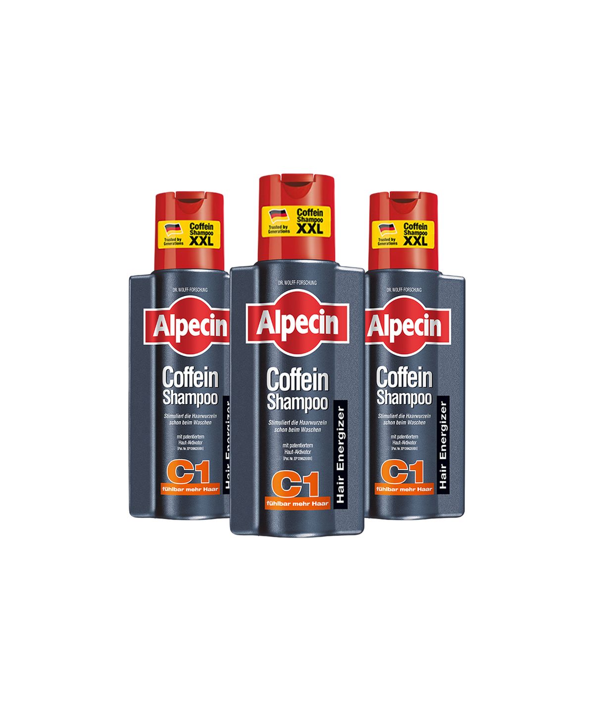 알페신(ALPECIN) 알페신 카페인 샴푸 C1 (모발 강화) 375ml X 3