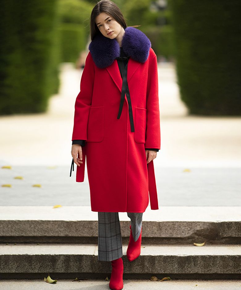 Lauren handmade cash coat(red)