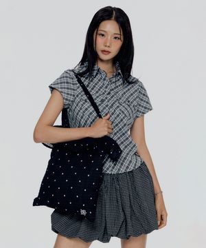 베티붑 프릴 도트 숄더백_블랙