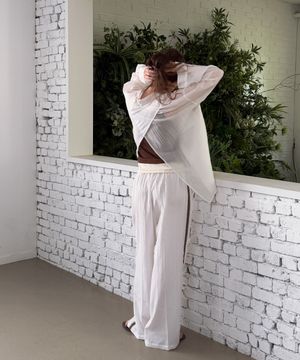 [ADULT] 윙즈 시어링 텐셀 블라우스_아이보리