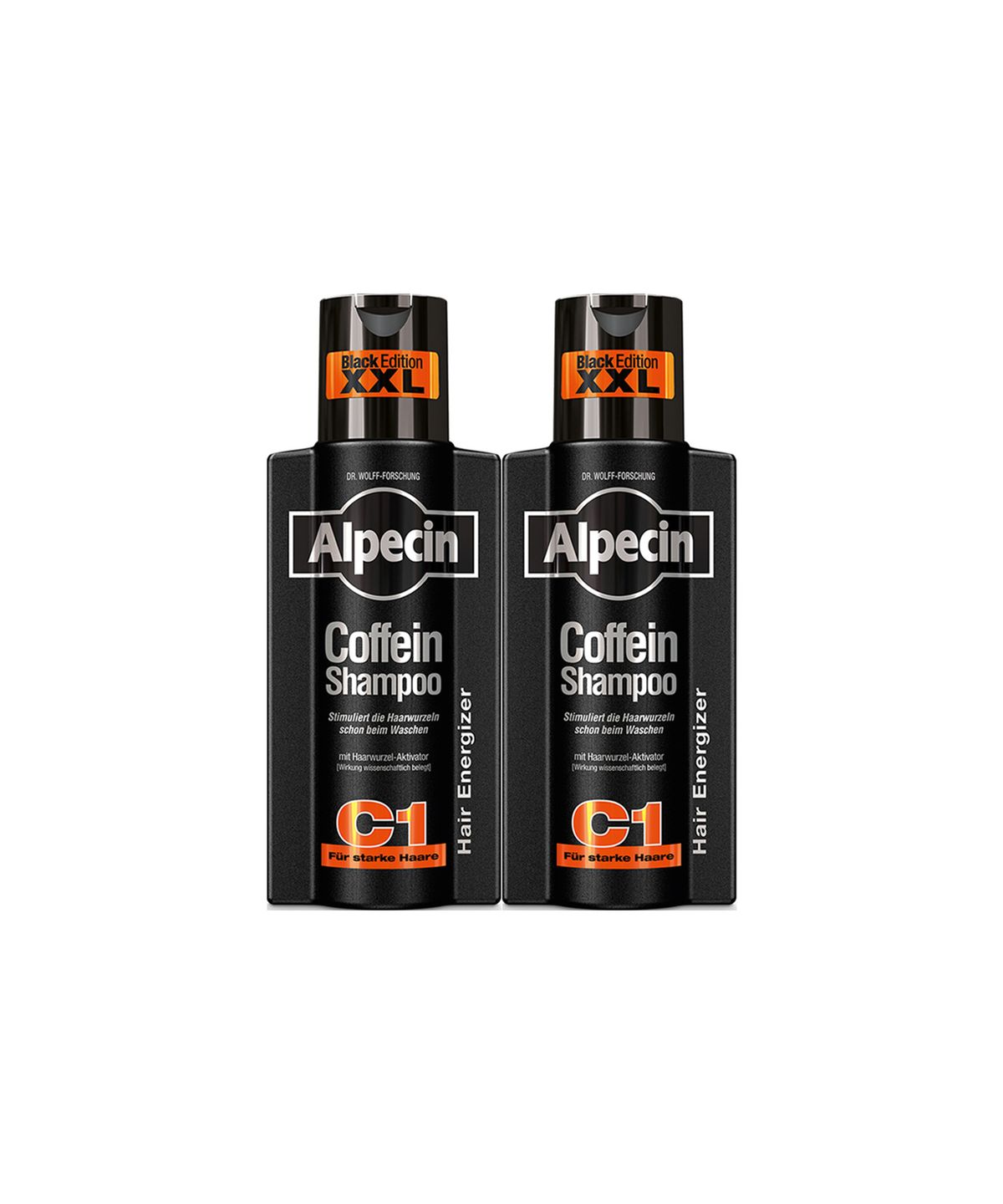 알페신(ALPECIN) 알페신 카페인 샴푸 C1 블랙 에디션 (모발 및 두피 강화) 375ml X 2