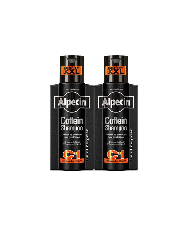 알페신 카페인 샴푸 C1 블랙 에디션 (모발 및 두피 강화) 375ml X 2