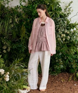 [ADULT] 윙즈 시어링 텐셀 블라우스_핑크