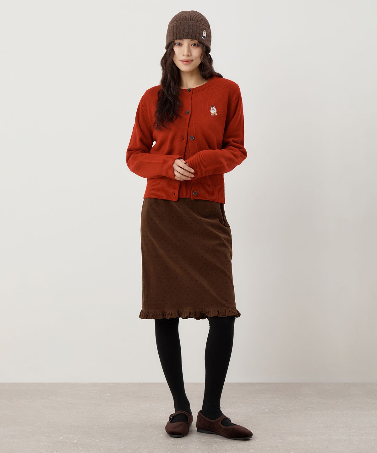 스파오(SPAO) (우디) 크롭 카디건_SPCKF49G50