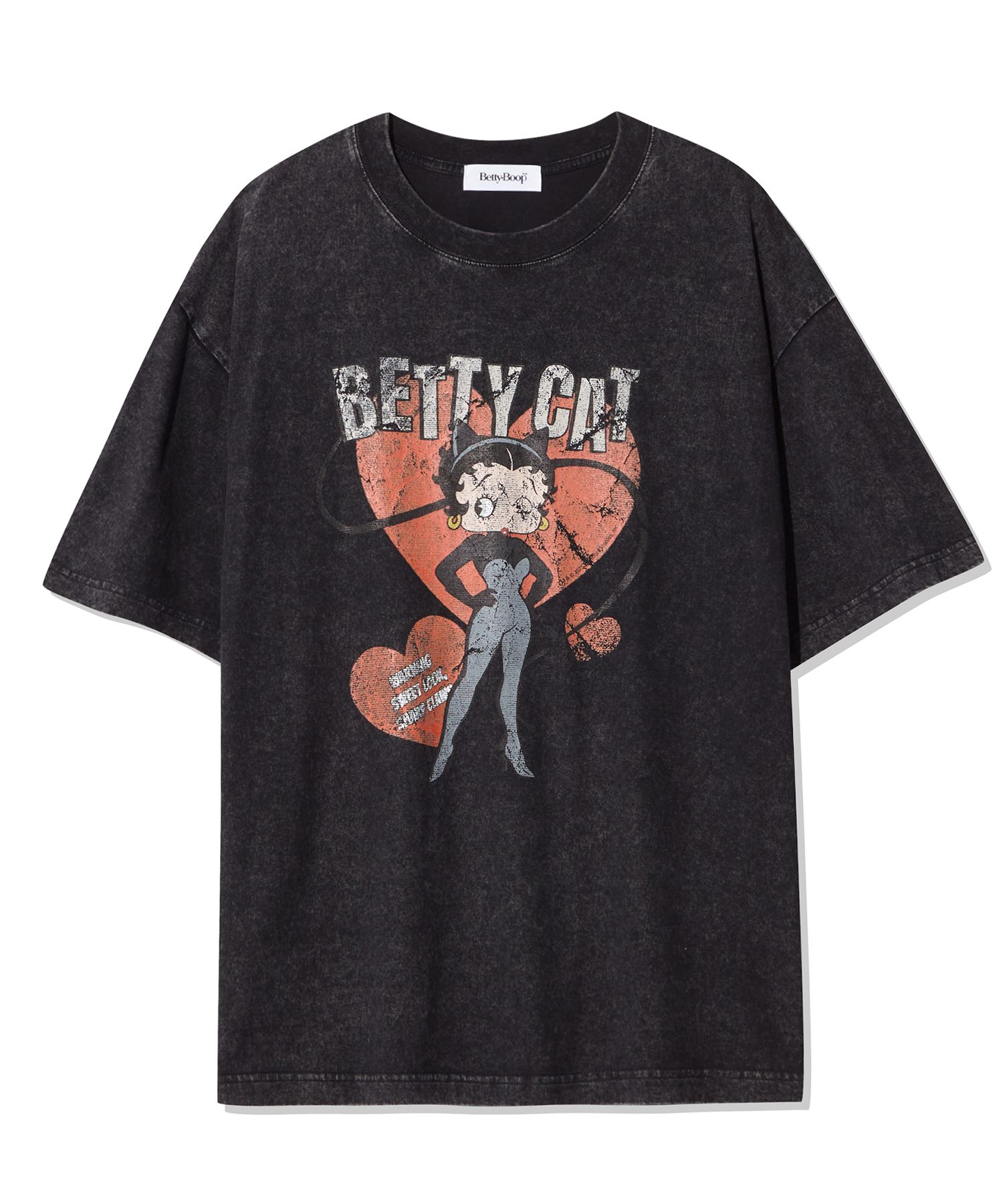 Tシャツ・カットソー ULKIN CANVAS Betty Boop Featuring Overfit Short Sleeve T-Shi MUSINSA | ULKIN CANVAS Betty Boop Bettycat Overfit T