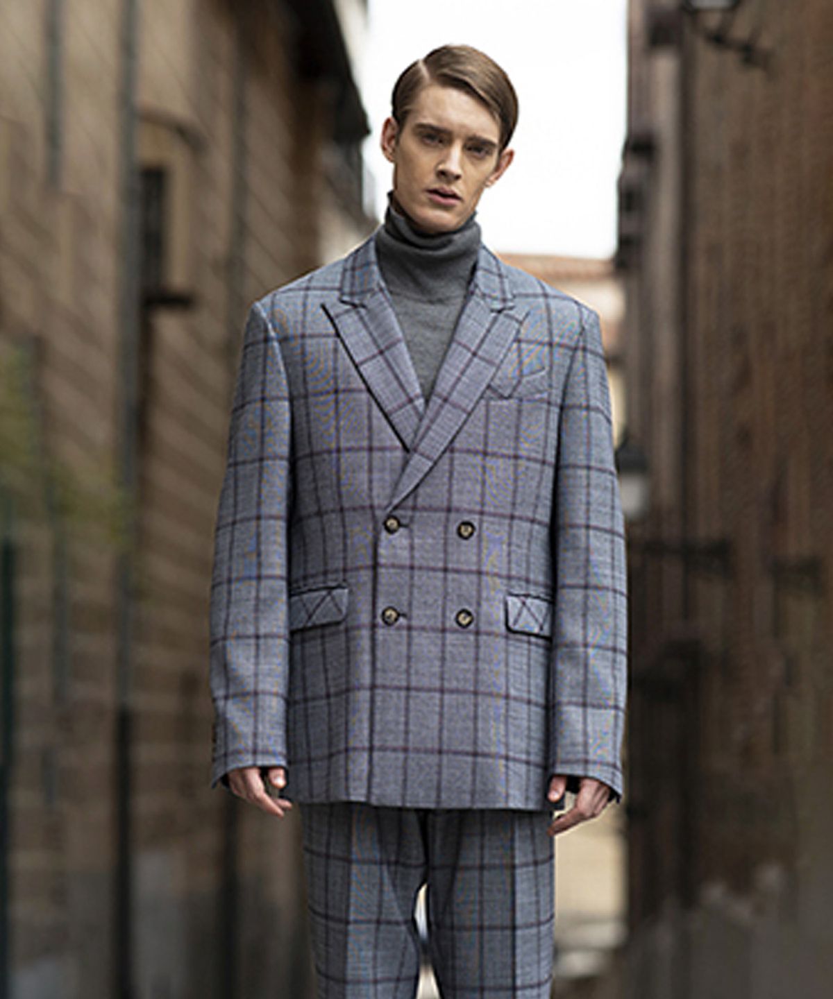 아바몰리(AVA MOLLI) Karl check double jacket