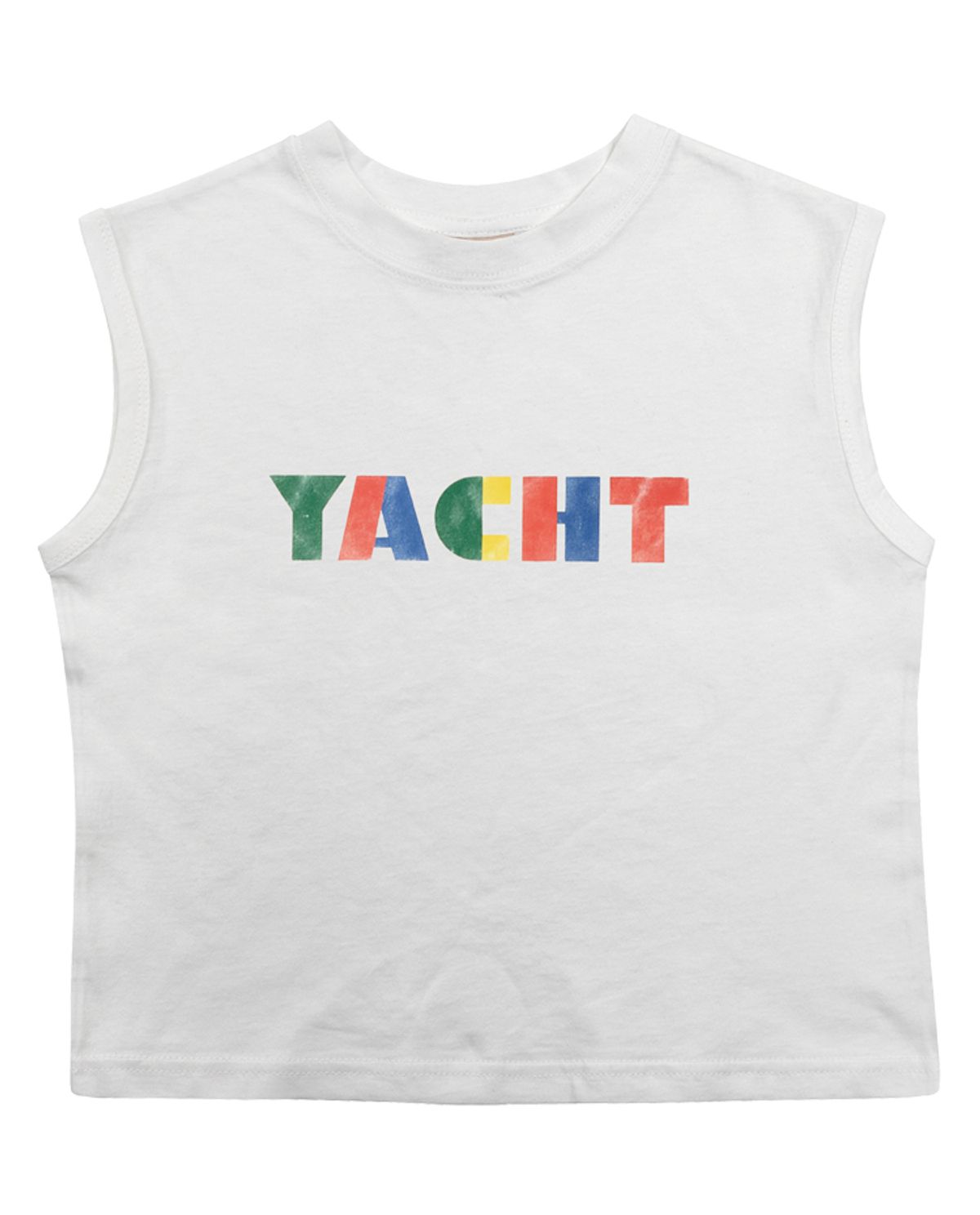 비치스앤 크림 키즈(BEACHESAND CREAM KIDS) 요트 민소매 티셔츠-화이트(Yacht sleeveless T white)