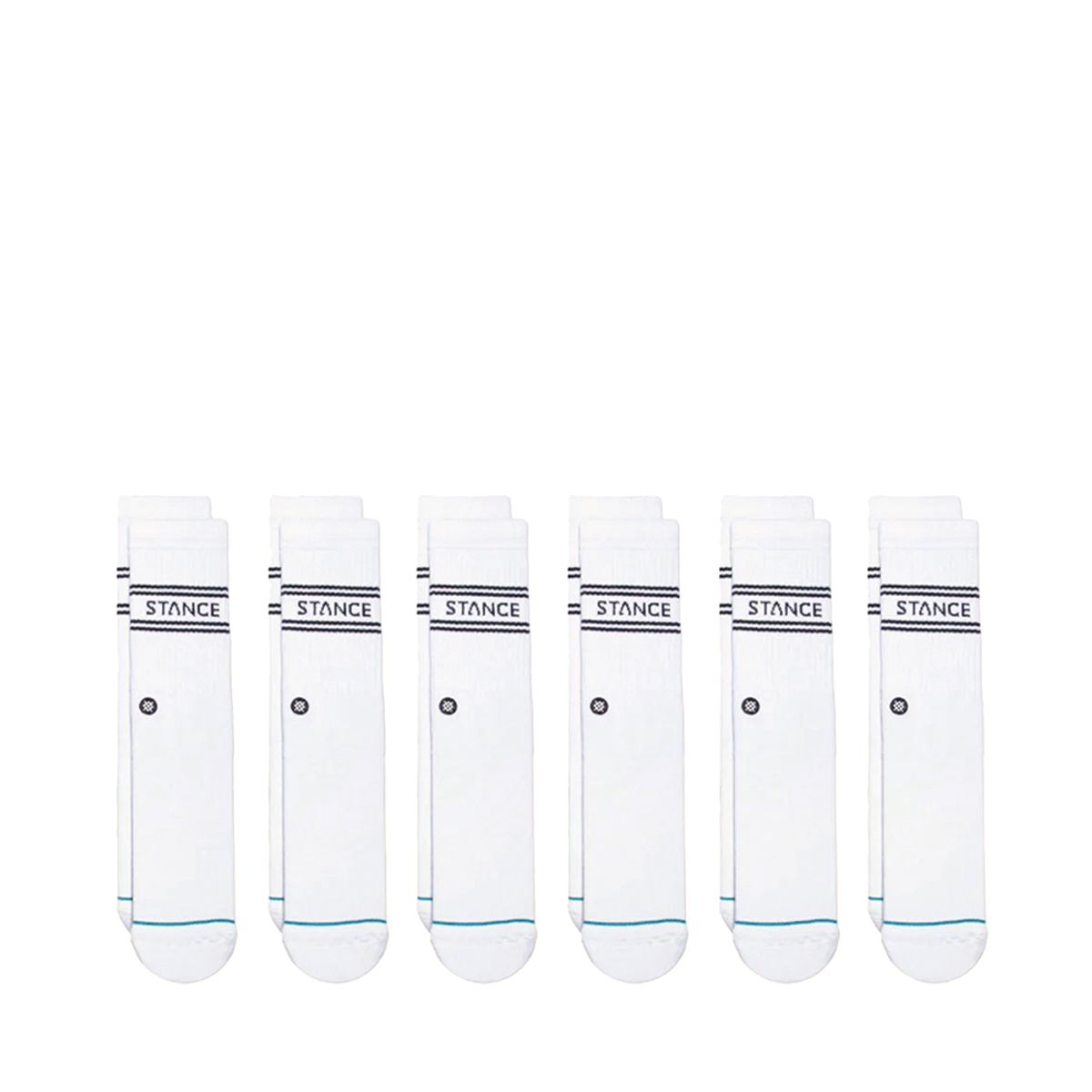 스탠스(STANCE) 스탠스 베이직 6팩 크루 화이트 STC-A556C24BAS-WHT