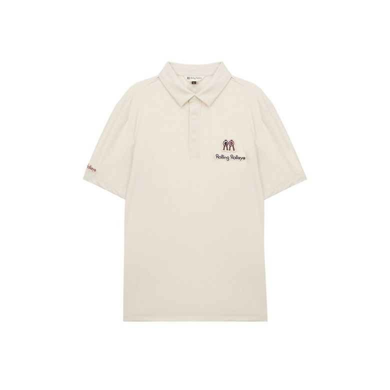 롤롤 크림패치 폴로티셔츠 RollRoll Cream Patch Polo Shirt