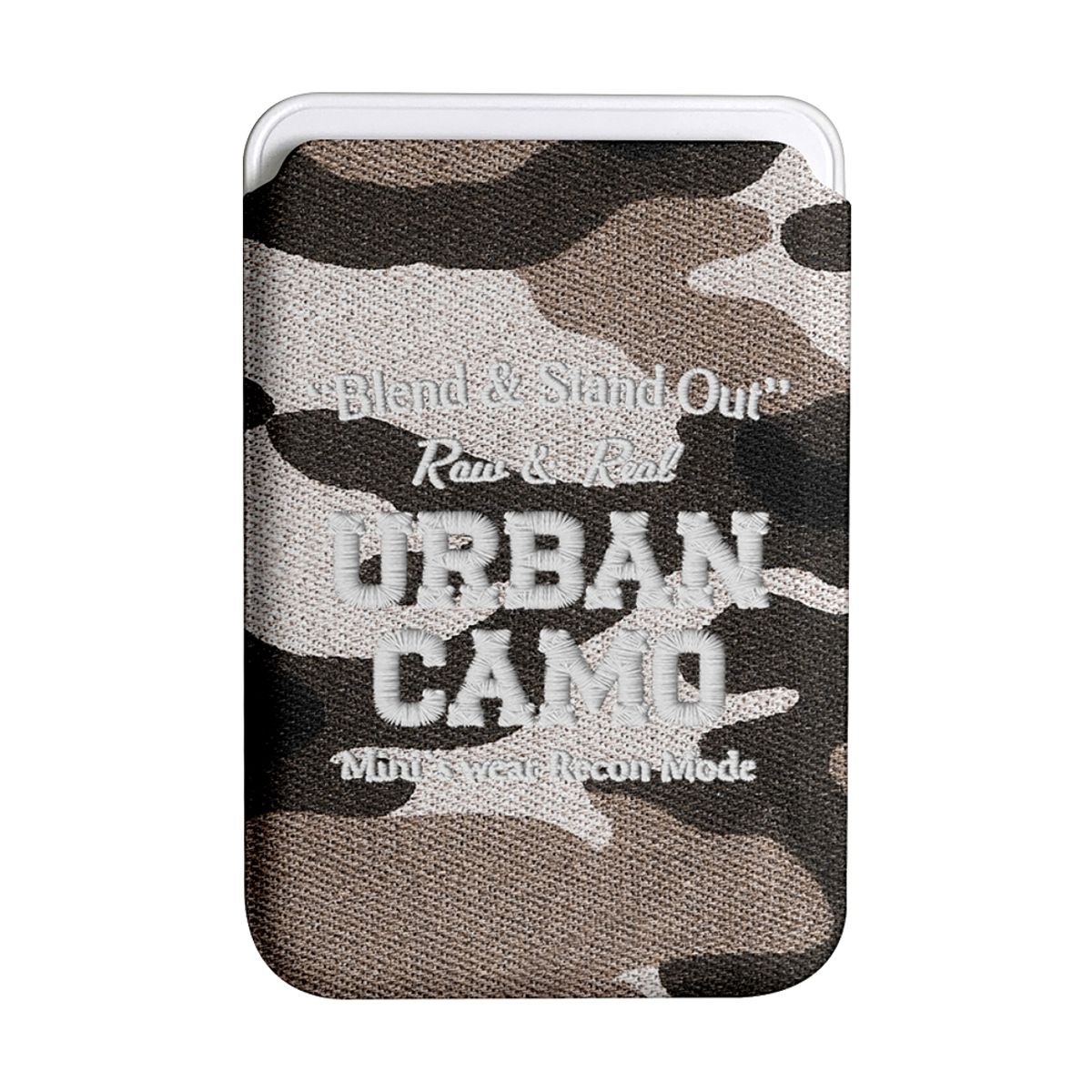 미니스웨어(MINI'S WARE) Camo Magsafe Hard Card Wallet_Browm