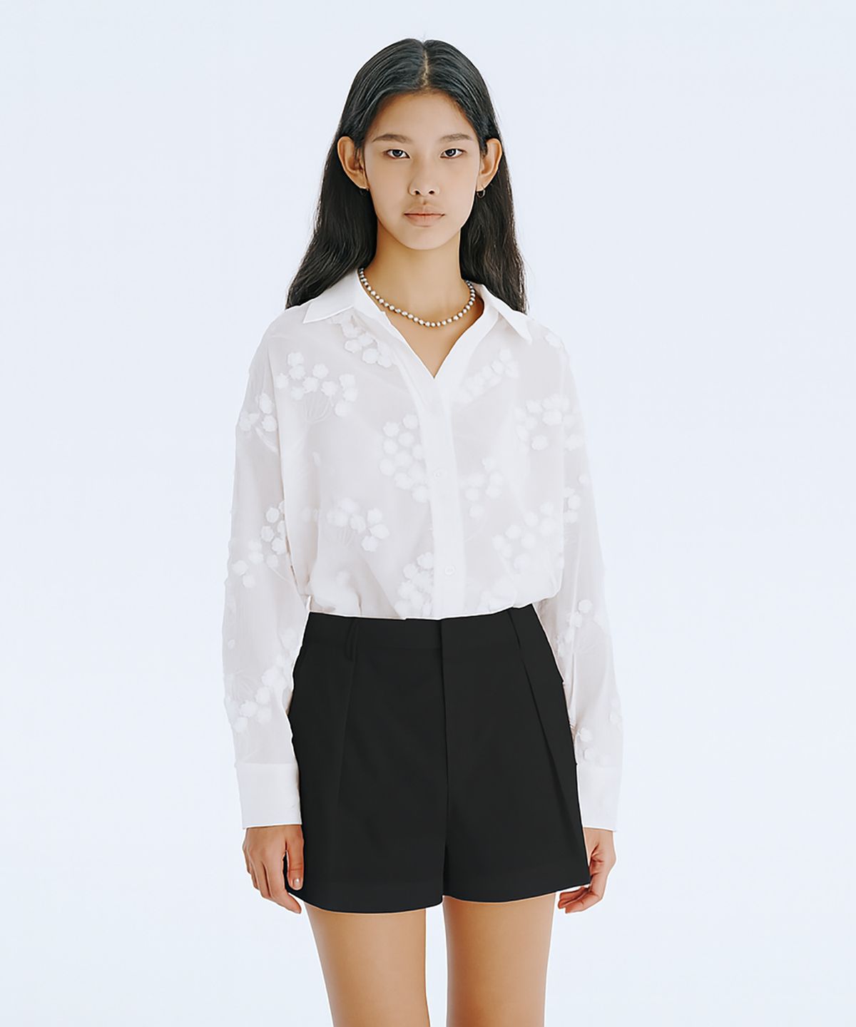 분더캄머(WNDERKAMMER) 25  Tuck Shorts_Black