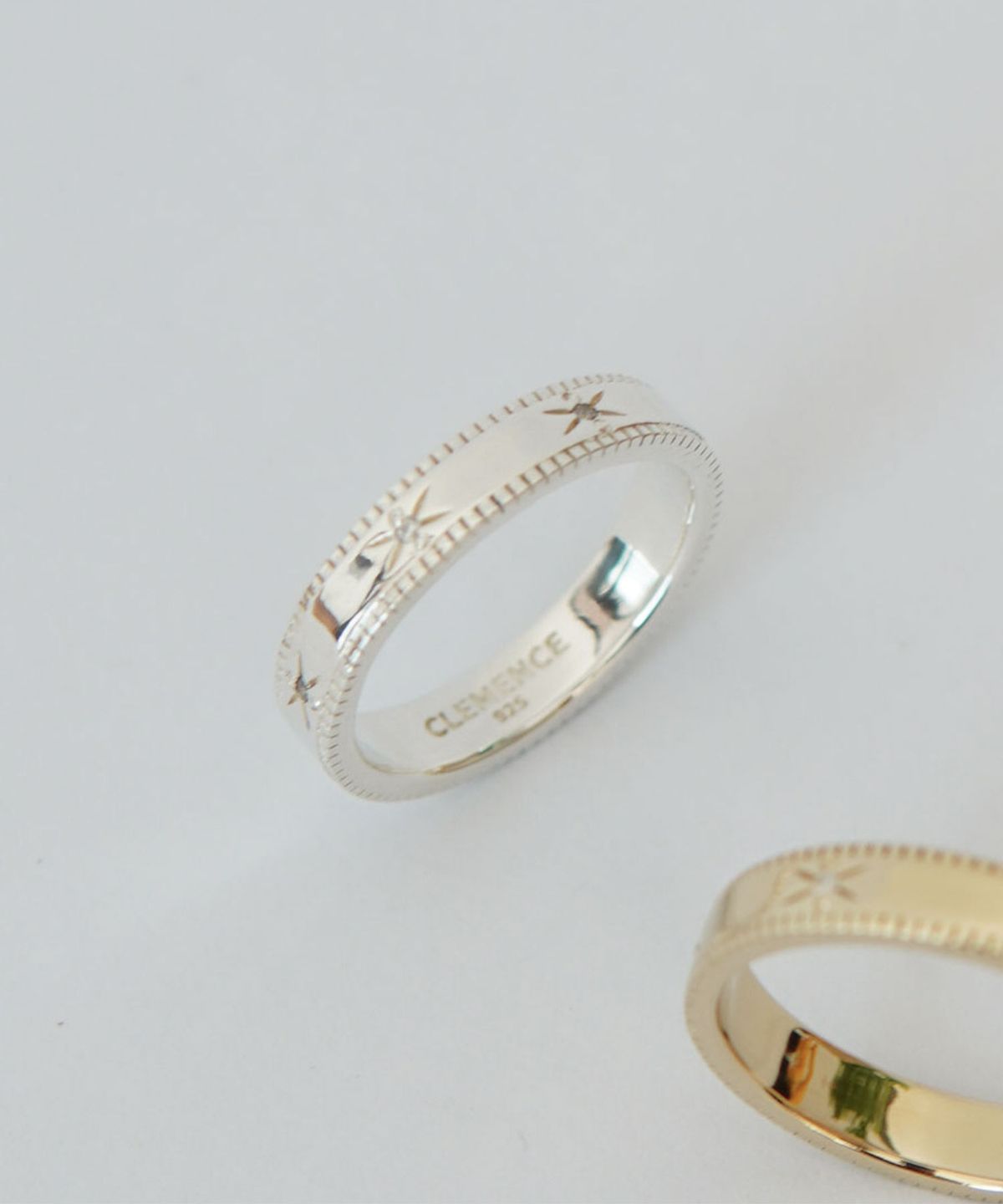 클레멍스 주얼리(CLEMENCE JEWELRY) 플뢰르 카빙 링 01_실버
